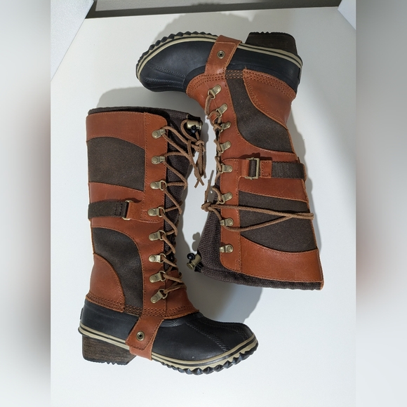 Sorel Conquest Carly Tall Winter Weather Boots 5.5 - Picture 7 of 12